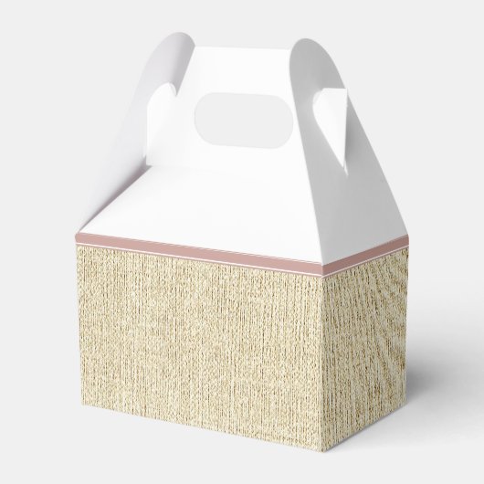 Rustic Foto Wedding Danke Geschenkschachtel (Rückseite)