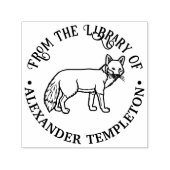 Rustic Fox Kontur "From the Library" Buchname Permastempel (Design)