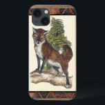 Rustic Fox Stepping Wir haben Tree Trunk Case-Mate iPhone Hülle<br><div class="desc">This rustic print illustrates a fox in front of a pine tree. The colors are in the soft pastel range and the framing of the picture has traditional motives in the brown gama. This designs would be hat die Zugabe zum your country house decoration.</div>