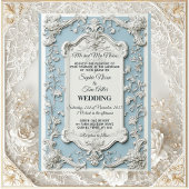 Rustic French Country Shabby Chic Floral Wedding   Einladung