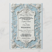 Rustic French Country Shabby Chic Floral Wedding   Einladung (Vorderseite)