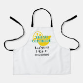 Rustic Fresh Lemonade Crew Yellow Lemon Japanes Schürze (Vorderseite)