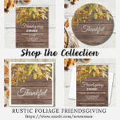 Rustic Friendsgiving Einladung Postkarte