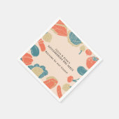 Rustic Friendsgiving Housewarming GRILLEN Erntedan Serviette (Ecke)