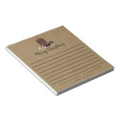 Rustic Frohe Weihnachten Grubby Candle Notepad Notizblock (angewinkelt)