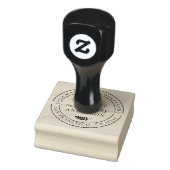 Rustic Future Rustic Rücksendeadresse Gummistempel (Stempel)