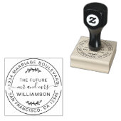Rustic Future Rustic Rücksendeadresse Gummistempel (Stempel)