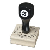 Rustic Future Rustic Rücksendeadresse Gummistempel (Stempel)