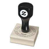 Rustic Future Rustic Rücksendeadresse Gummistempel (Stempel)