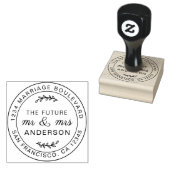 Rustic Future Rustic Rücksendeadresse Gummistempel (Stempel)