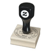 Rustic Future Rustic Rücksendeadresse Gummistempel (Stempel)