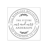 Rustic Future Rustic Rücksendeadresse Gummistempel (Prägung)