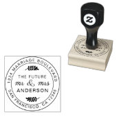Rustic Future Rustic Rücksendeadresse Gummistempel (Stempel)
