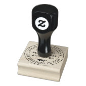 Rustic Future Rustic Rücksendeadresse Gummistempel (Stempel)