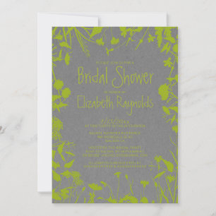 Rustic Garden Bridal Dusche Einladungen