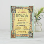 Rustic Garden Bridal Polterabend Einladung (Stehend Vorderseite)