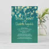 Rustic Garden Light Bridal Dusche Einladungen (Stehend Vorderseite)
