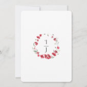 Rustic Garden Poppy & Lavender Watercolor Wedding Einladung (Rückseite)