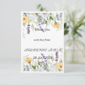 RUSTIC GARDEN ROMANCE RSP CARD DANKESKARTE (Stehend Vorderseite)