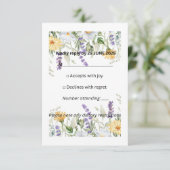 RUSTIC GARDEN ROMANCE RSP CARD RSVP KARTE (Stehend Vorderseite)