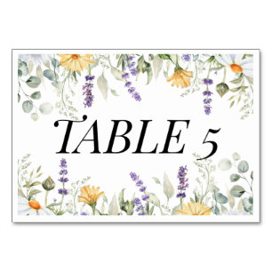 RUSTIC GARDEN ROMANCE RSP CARD TISCHNUMMER