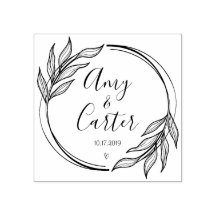 Rustic Garden Save the Date Logo Selbstfarbige Bri