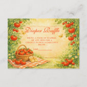 Rustic Garden Tomato Diapper Raffle Begleitkarte (Vorderseite)