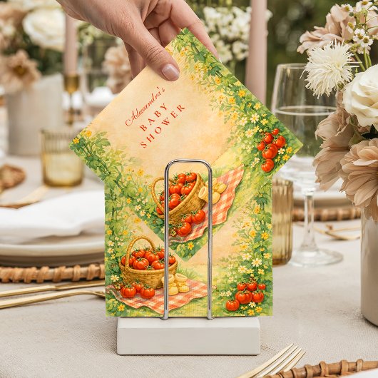 Rustic Garden Tomato Serviette