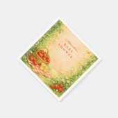 Rustic Garden Tomato Serviette (Ecke)