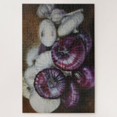 Rustic Garlic and Onion Still Life – Fine Art Puzzle (Vertikal)