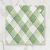 Rustic Gender Neutral Little Sprout Baby Shower Geschenkanhänger (Rückseite)