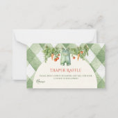 Rustic Gender Neutral Sprout Baby Shower Diaper Mitteilungskarte (Vorderseite)