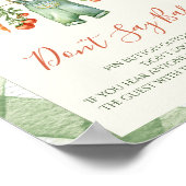 Rustic Gender Neutral Sprout Baby Shower Fun Game Poster (Ecke)