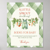 Rustic Gender Neutral Sprout Baby Shower Game Poster (Vorne)