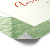 Rustic Gender Neutral Sprout Baby Shower Welcome Poster (Ecke)