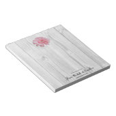 Rustic Gerber Daisy Personalisiert Notepad Notizblock (angewinkelt)