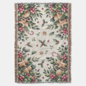 Rustic Gingerbread Holiday Decke (Vorderseite Vertikal)