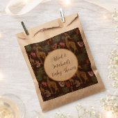 Rustic Giraffe Brown Floral Baby Dusche Geschenktütchen (Ausgeschnitten)