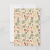 Rustic Giraffe Floral Dankeskarte (Rückseite)