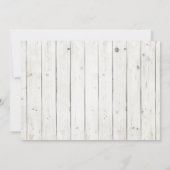 Rustic Girl & Boy Twins Baby Dusche Danke Karte (Rückseite)