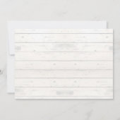 Rustic Girl Giraffe Kinderdusche Einladung (Rückseite)