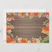 Rustic Girl Pumpkin Fall Geburtstagseinladung Einladung (Rückseite)