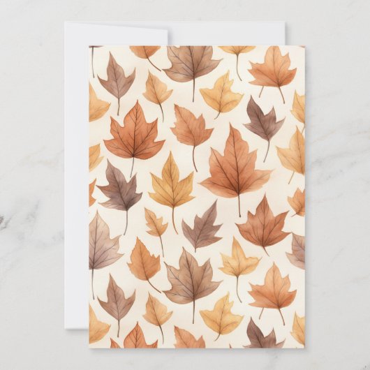 Rustic Give Thanks Thanksgiving Dinner Einladung (Rückseite)