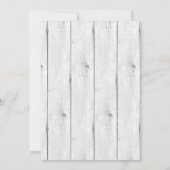 Rustic Gold Antler | Elegante Hochzeit Einladung (Rückseite)