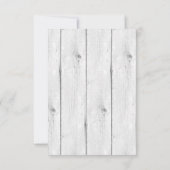 Rustic Gold Antler | Eleganter UAWG RSVP Karte (Rückseite)