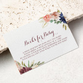 Rustic Gold Calligraphy Baby Shooting Book Request Begleitkarte