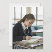 Rustic Gold Laurel Wedding Dankeschön Card Einladung (Rückseite)