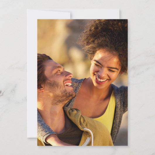 Rustic Gold Monogram Greenerity Foto Couples Dusch Einladung (Rückseite)