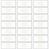 Rustic Gold Script Wedding Guest Address Labels (Vorderseite)