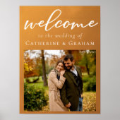 Rustic Gold Verlobung Foto Hochzeit im Herbst Will Poster (Vorne)